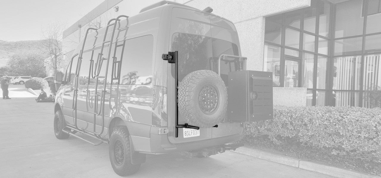 Rear Door Box/Tire Rack - Sprinter 2019+