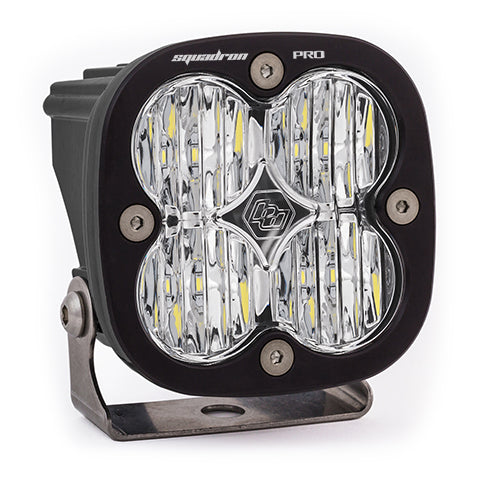 Squadron Pro Black LED Auxiliary Light Pod Wide Cnr Clear