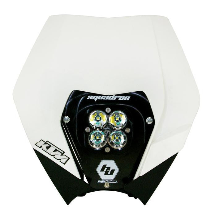 KTM Squadron Pro (A/C) Headlight Kit w/ '08-13 Shell - KTM 2008-09 200 XC; 2008-12 200 XC-W/250 SX/250 XC; 2008-10 250 XC-F/250 XCF-W; 2008-12 250 XC-W/300 XC/300 XC-W; 2009-11 400 XC-W; 2008-11 450 EXC-R; 2008-12 450 XC-F/450 XC-W