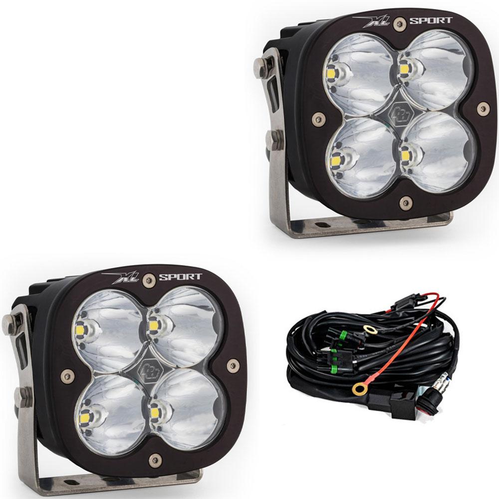 XL Sport LED Auxiliary Light Pod Pair - Clear-Spot