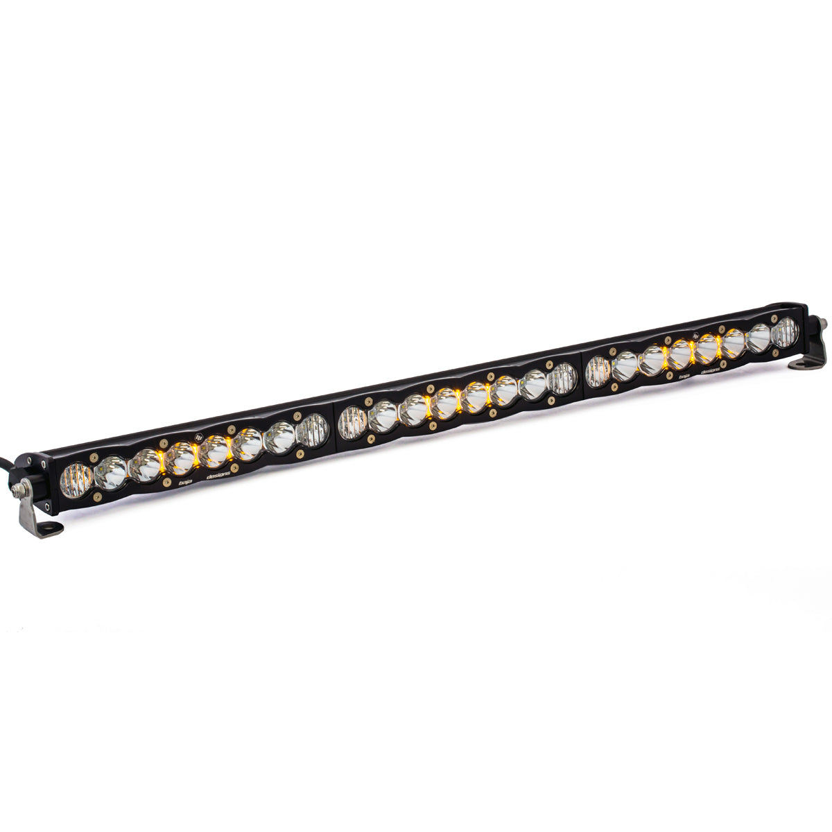 S8 Straight LED Light Bar - 30 inch clear driving combo