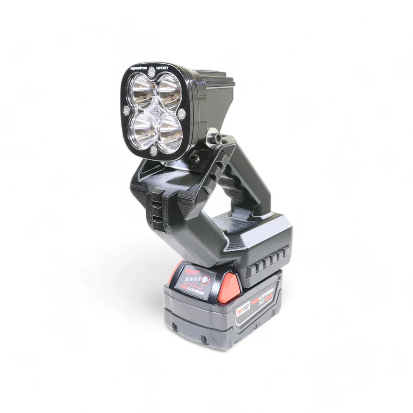 ROVRLAB TORCH FLASHLIGHT SQUADRON/MILWAUKEE M18-ADD LOW VOLTAGE CUT OFF/NO BUMPERS OR MAGNETS