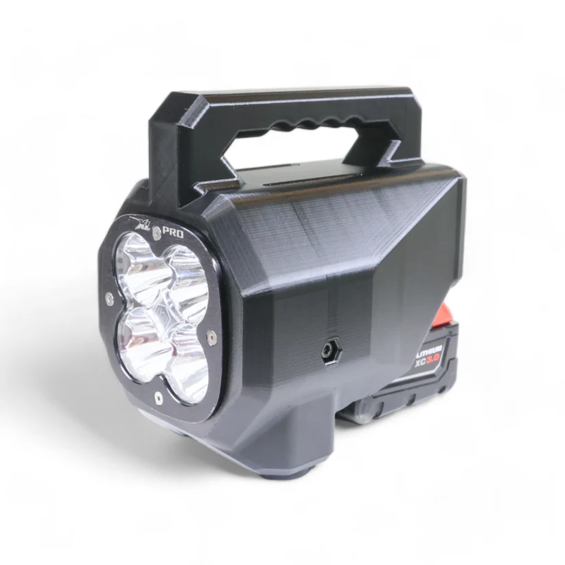 ROVRLAB TORCH FLASHLIGHT XL/MILWAUKEE M18-Plug & Play-no voltage cutoff- add magnetic feet