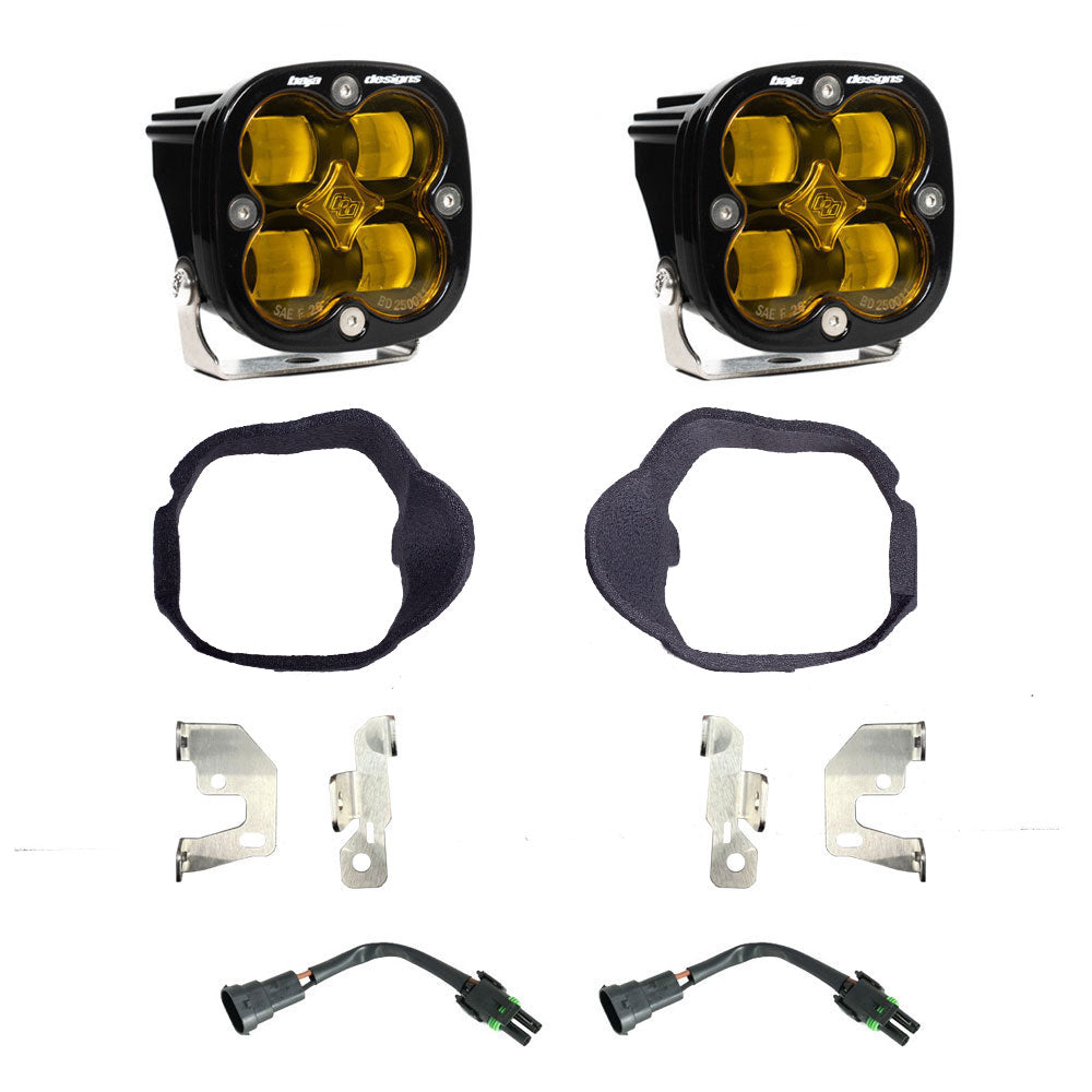 Mercedes Squadron SAE Fog Pocket Light Kit-Amber-Wide Corner - Mercedes-Benz 2019-24 Sprinter 1500/2500/3500