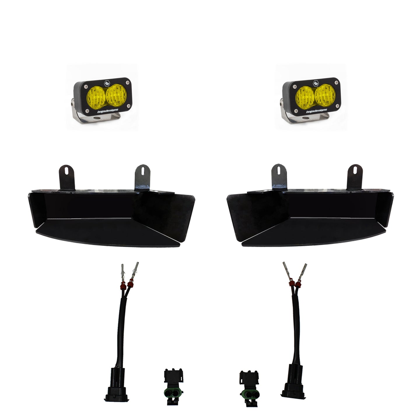 RAM S2 Sport Fog Pocket Light Kit-amber-wide cnr - RAM 2019-24 2500/3500