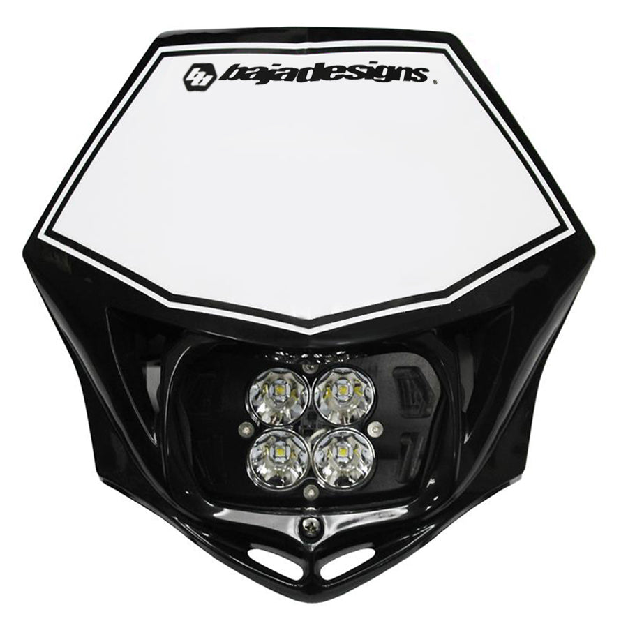 Motorcycle Squadron Pro (A/C) Headlight Kit w/ Shell-BLACK