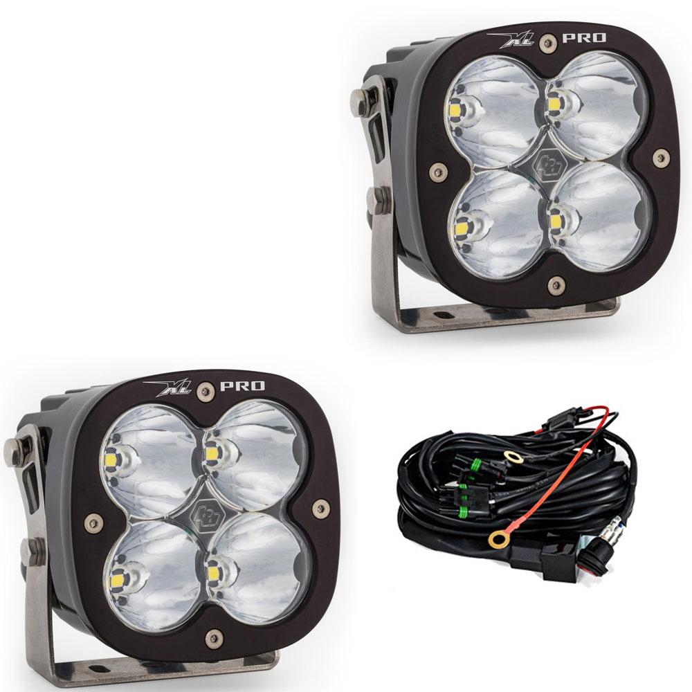 XL Pro LED Auxiliary Light Pod Pair - Clear-Spot