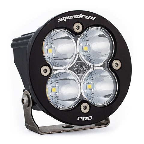 Squadron-R Pro Black LED Auxiliary Light Pod-Single - Clear-Spot