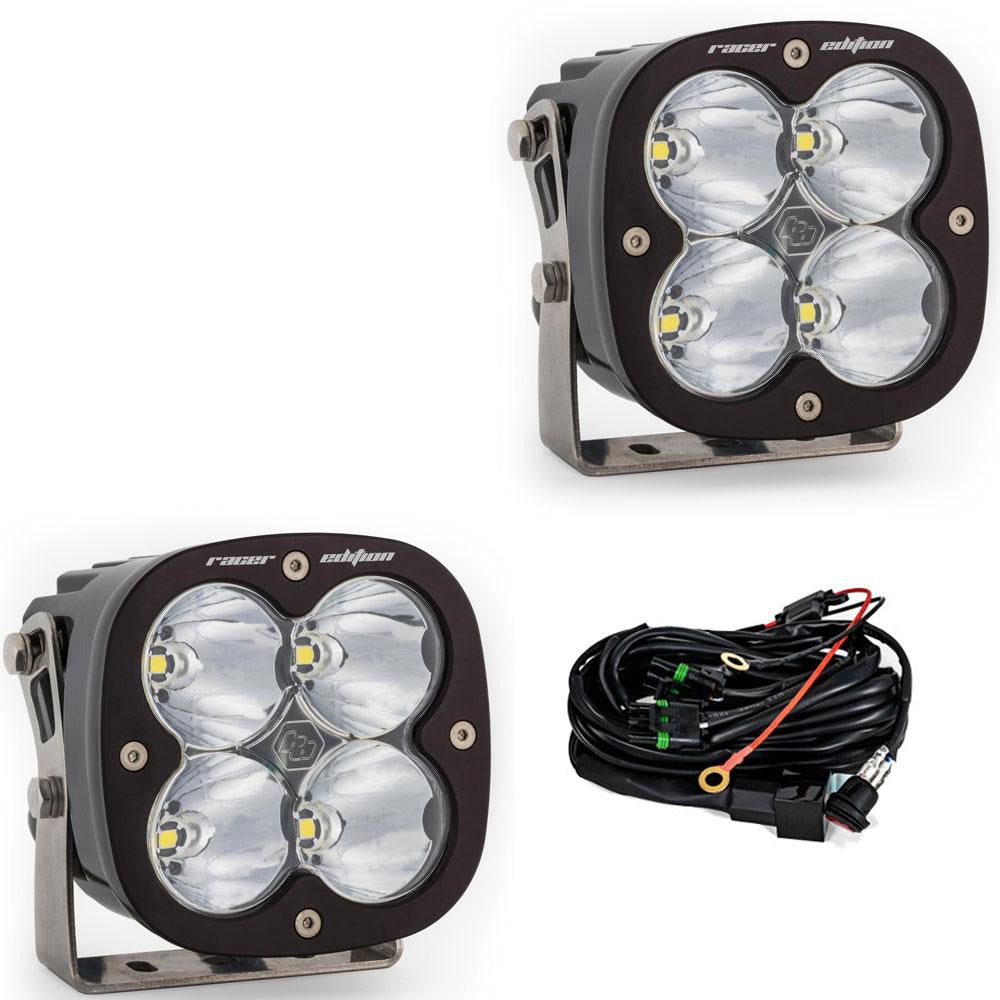 XL Racer Edition LED Auxiliary Light Pod Pair - Clear- Spot