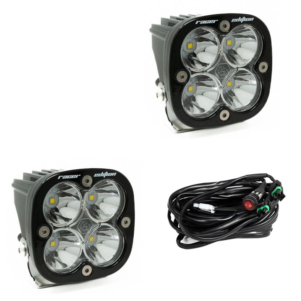 Squadron Racer Edition LED Auxiliary Light Pod Pair, Racer Spot Clear