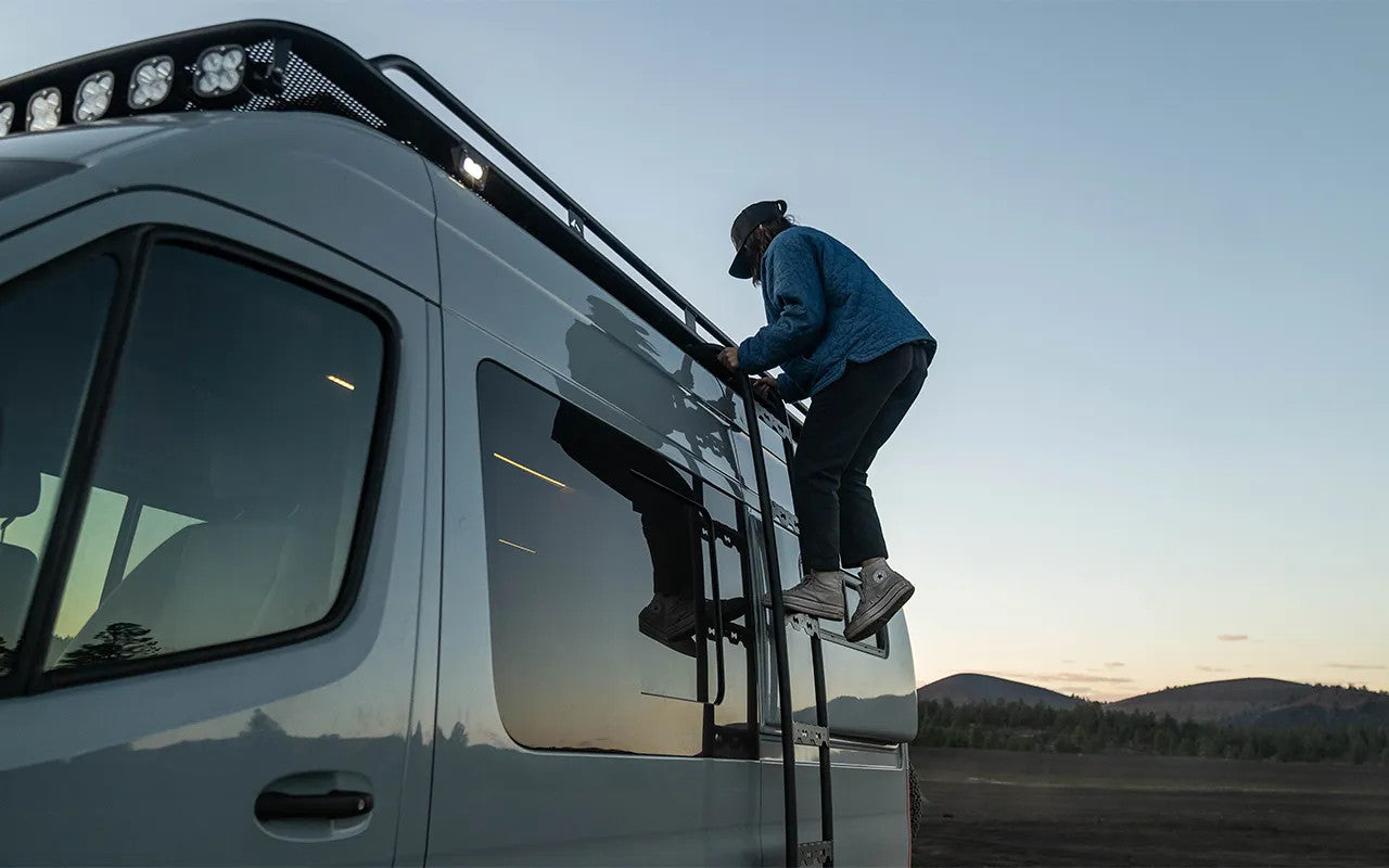Legacy Side Ladder - Sprinter-High Roof- w/recon modular rack