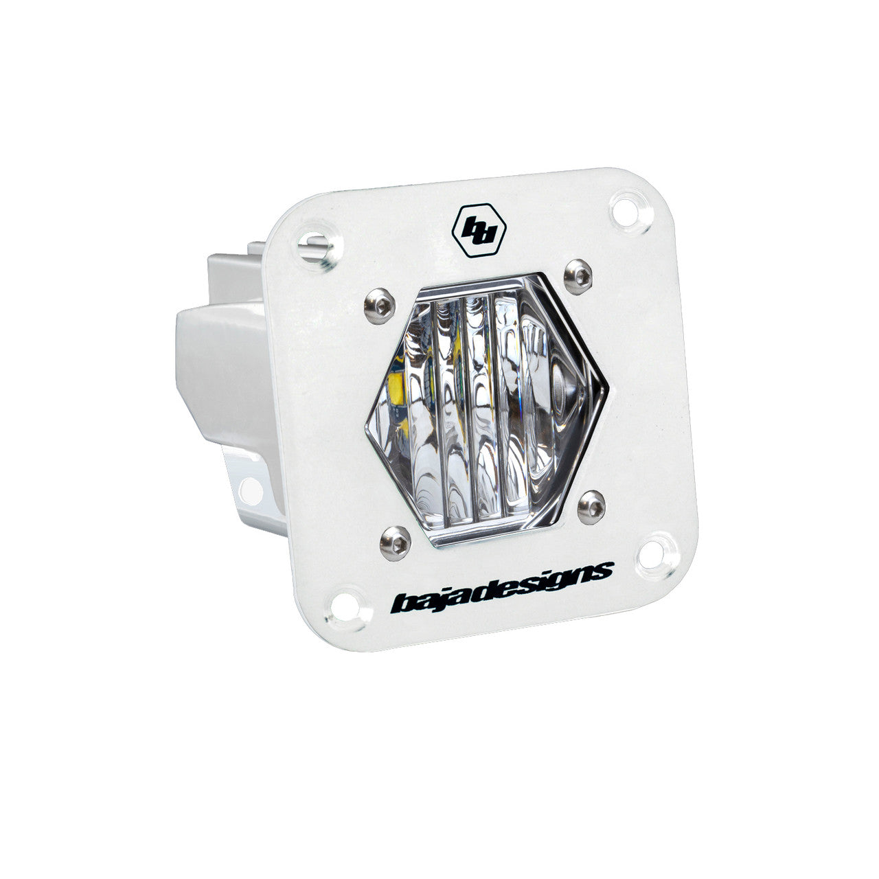 S1 White Flush Mount Auxiliary Light Pod - Universal