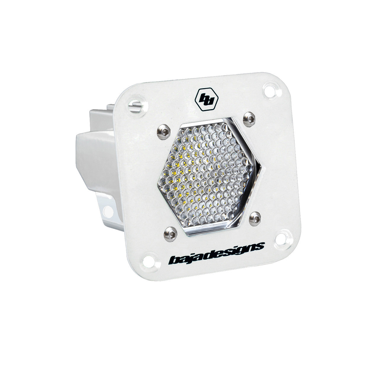 S1 White Flush Mount Auxiliary Light Pod - Universal