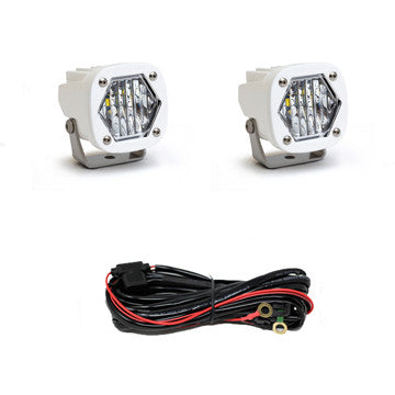 S1 White LED Auxiliary Light Pod Pair - Universal