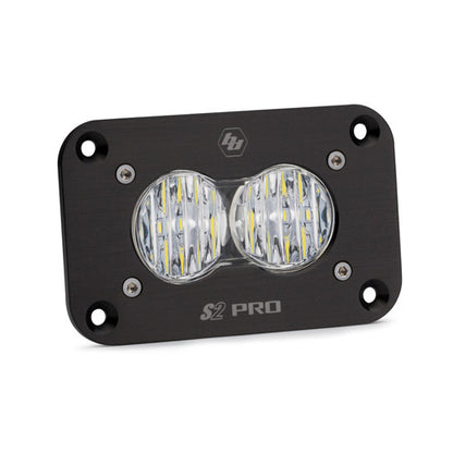 S2 Pro Black Flush Mount LED Auxiliary Light Pod - Universal