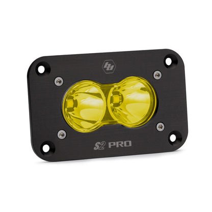 S2 Pro Black Flush Mount LED Auxiliary Light Pod - Universal