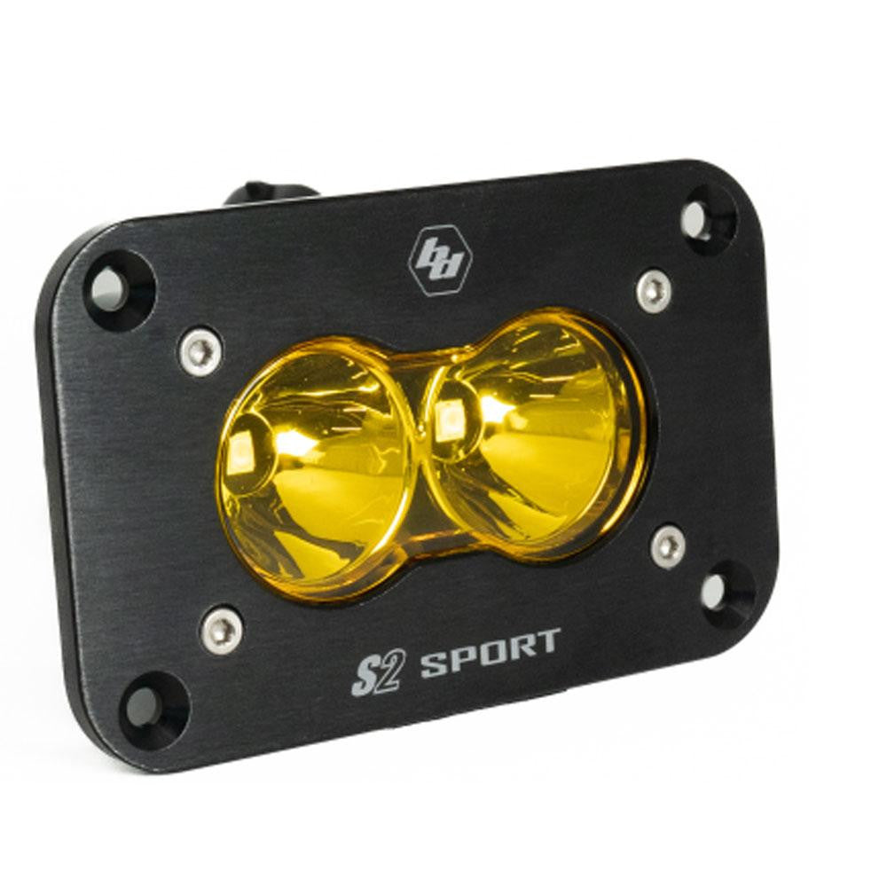 S2 Sport Black Flush Mount LED Auxiliary Light Pod - Universal