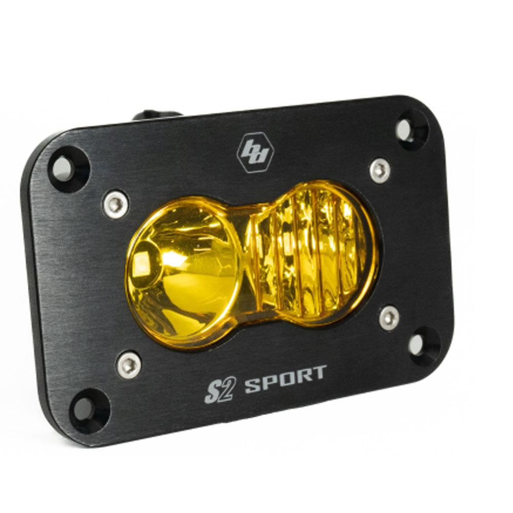 S2 Sport Black Flush Mount LED Auxiliary Light Pod - Universal