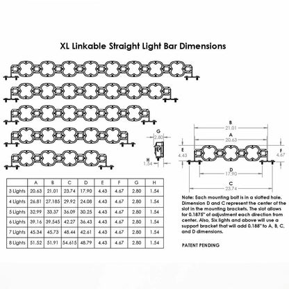 XL Linkable LED Light Bar – Universal