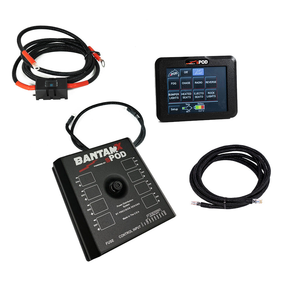 sPOD BantamX Touchscreen - Universal with 84" battery cable