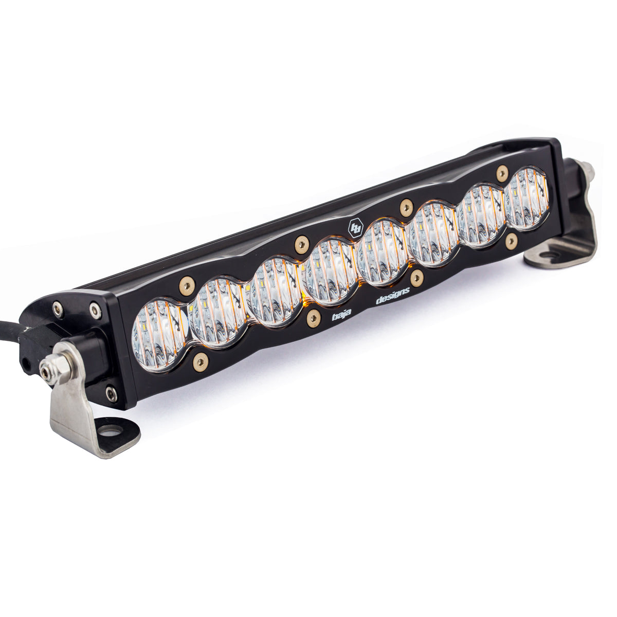 S8 Straight LED Light Bar, 10inch, wide cornering, clear